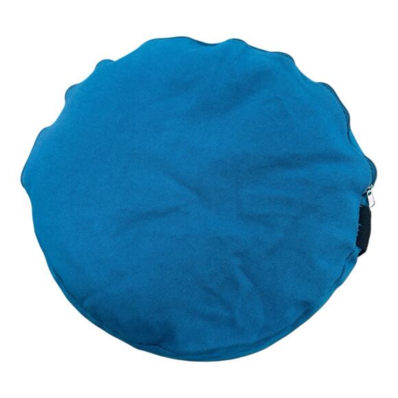 Yoga Meditation Buckwheat Bolster Pillow Cushion Sun Blue 12" x 5" Althleisure - Picture 3 of 4